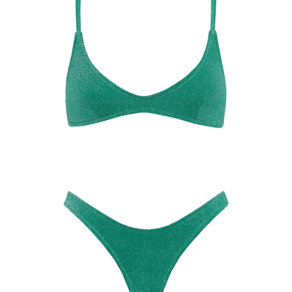 triangl maia jaded sparkle bikini